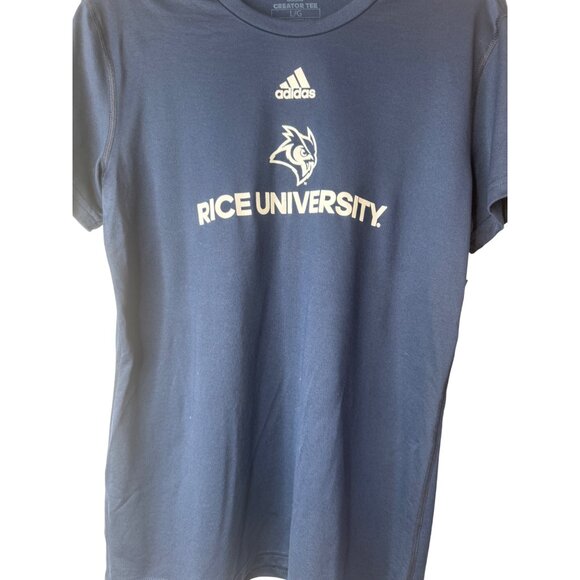 2/$30 Adidas Large Navy Rice University Creator Tee - Picture 13 of 14